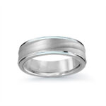 Mardini 6mm Men's Wedding Band in 10K White Gold MRD-058-6W