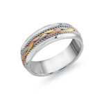 Mardini 7mm Men's Wedding Band in 10K White Gold MRD-061-7WWT