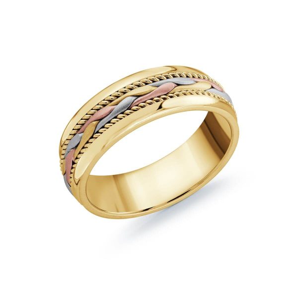 Mardini 7mm Men's Wedding Band in 10K Yellow Gold MRD-061-7YYT