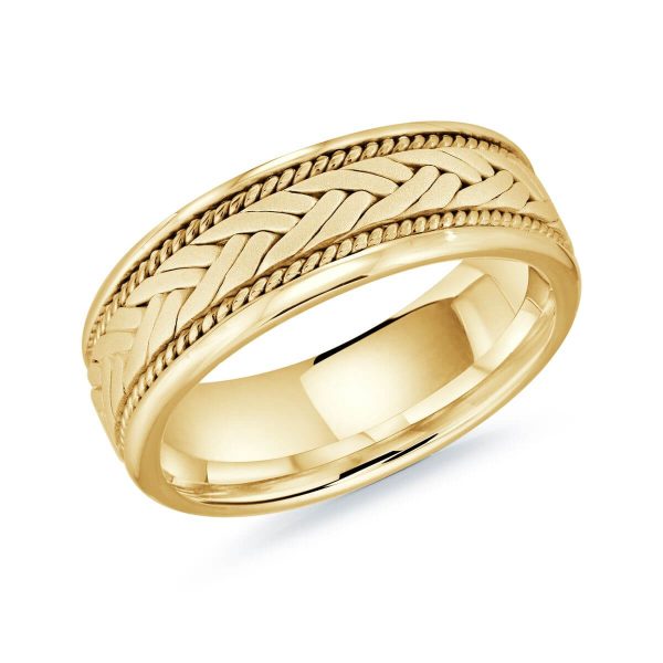 Mardini 8mm Men's Wedding Band in 10K Yellow Gold MRD-064-8Y