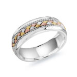 Mardini 7mm Men's Wedding Band in 10K White Gold MRD-066-7WWT