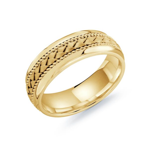 Mardini 7mm Men's Wedding Band in 10K Yellow Gold MRD-066-7Y