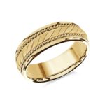 Mardini 8mm Men's Wedding Band in 10K Yellow Gold MRD-070-8Y