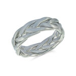 Mardini 7mm Men's Wedding Band in 10K White Gold MRD-077-7W