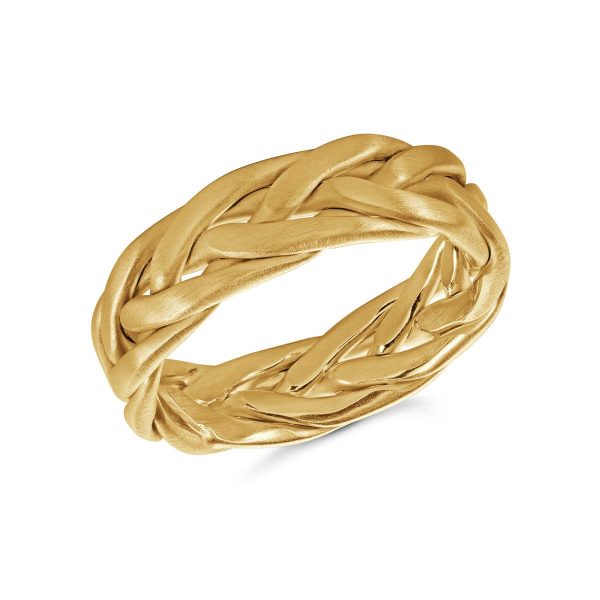 Mardini 7mm Men's Wedding Band in 10K Yellow Gold MRD-077-7Y