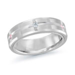 Mardini 6mm Men's Wedding Band in 10K White Gold MRD-092-6W6