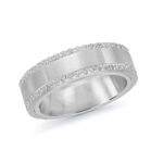 Mardini 6mm Men's Wedding Band in 10K White Gold MRD-100-6W50