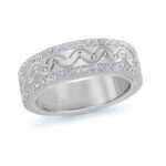 Mardini 6mm Men's Wedding Band in 10K White Gold MRD-101-6W50