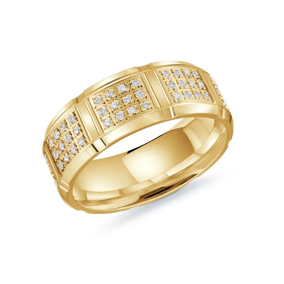 Mardini 8mm Men's Wedding Band in 10K Yellow Gold MRD-111-8Y48