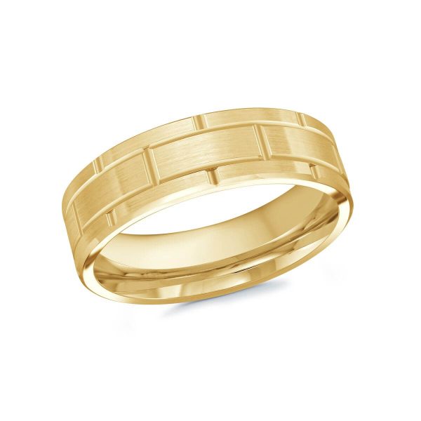 Mardini 7mm Men's Wedding Band in 10K Yellow Gold MRD-235-7Y