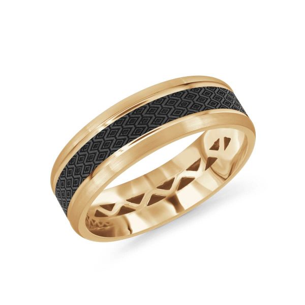 Mardini 7mm Men's Wedding Band in 14K Yellow Gold MRDA-021-7Y