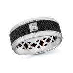 Mardini 9mm Men's Wedding Band in 14K White Gold MRDA-022-9W5