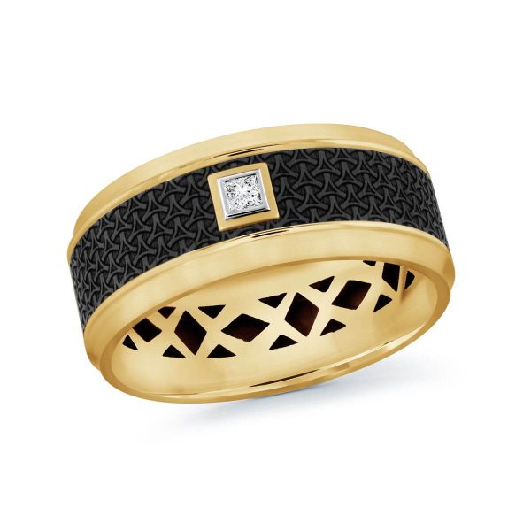 Mardini 9mm Men's Wedding Band in 14K Yellow Gold MRDA-022-9Y5