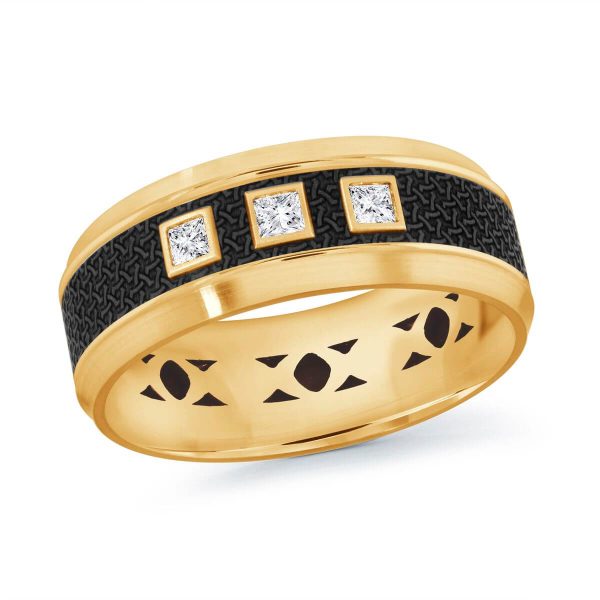 Mardini 8mm Men's Wedding Band in 14K Yellow Gold MRDA-023-8Y15