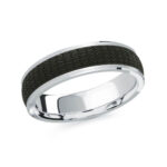 Mardini 6mm Men's Wedding Band in 14K White Gold MRDA-073-6W