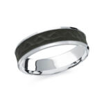 Mardini 6mm Men's Wedding Band in 14K White Gold MRDA-075-6W