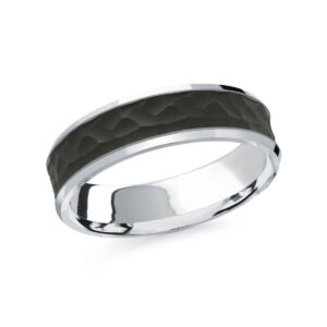 Mardini 6mm Men's Wedding Band in 14K White Gold MRDA-075-6W