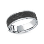 Mardini 7mm Men's Wedding Band in 14K White Gold MRDA-076-7W