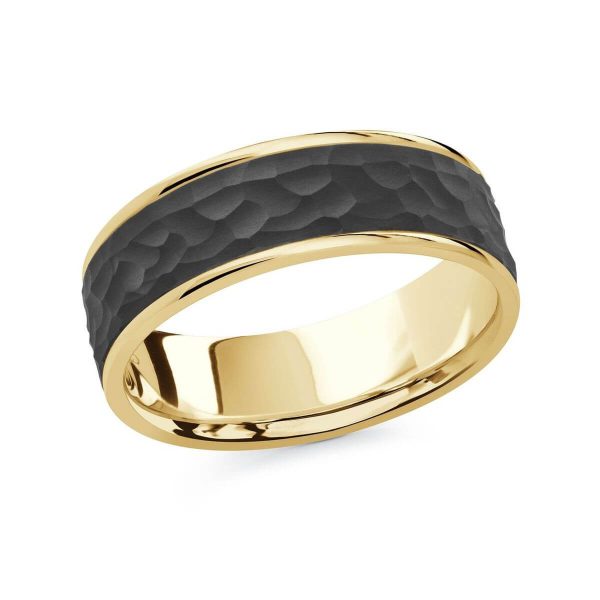 Mardini 7mm Men's Wedding Band in 14K Yellow Gold MRDA-078-7Y