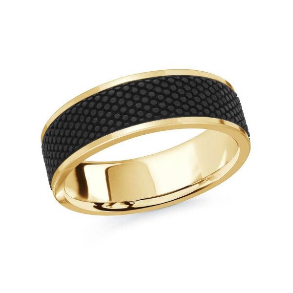 Mardini 7mm Men's Wedding Band in 14K Yellow Gold MRDA-082-7Y