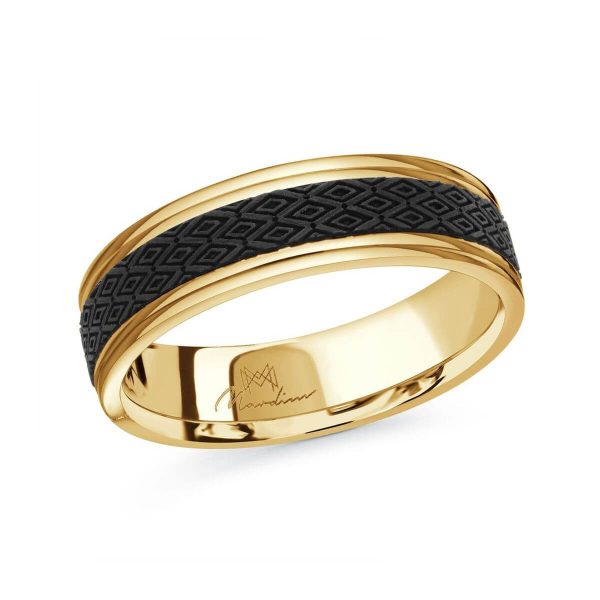 Mardini 6mm Men's Wedding Band in 14K Yellow Gold MRDA-086-6Y