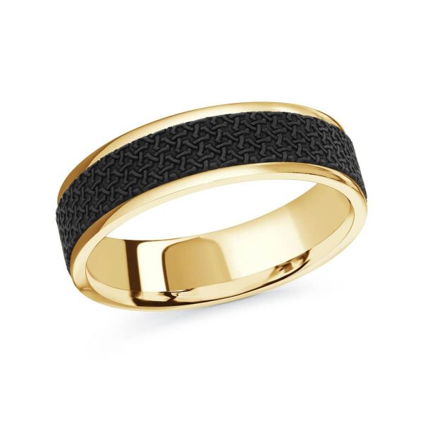 Mardini 6mm Men's Wedding Band in 14K Yellow Gold MRDA-087-6Y