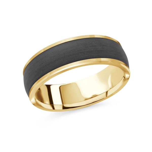 Mardini 7mm Men's Wedding Band in 14K Yellow Gold MRDA-092-7Y