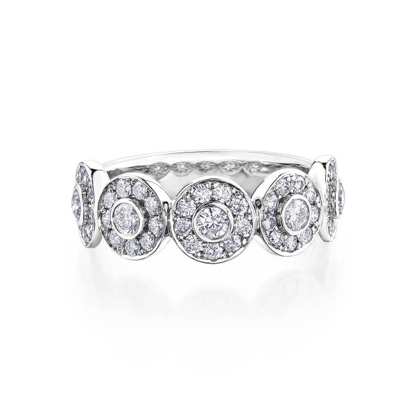 Diamond Ladies Ring in 10kt White Gold R50K97WG/100-10