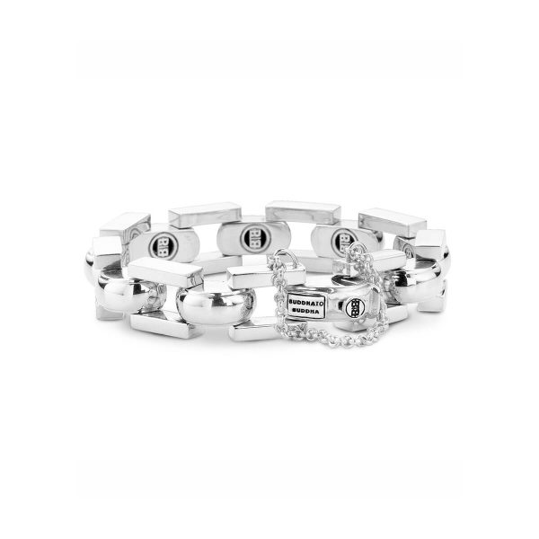Buddha to Buddha Batul 1 cm Silver Bracelet 020