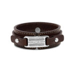 Buddha to Buddha Jantan Brown Leather Bracelet 140BR