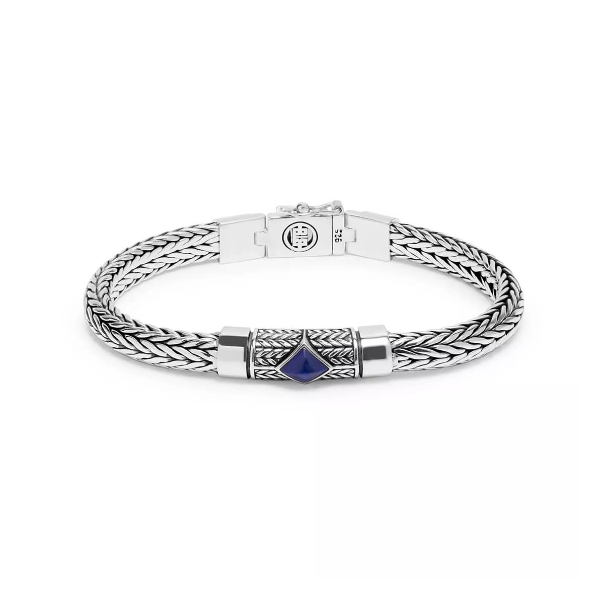 Buddha to Buddha Ellen XS Stone Blue Silver Bracelet J005BU