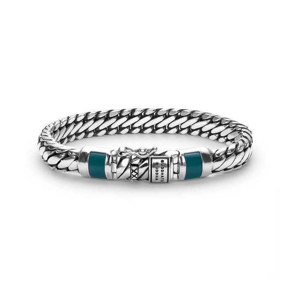Buddha to Buddha Ben XS Stone Green Silver Bracelet J070GR