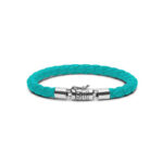 Buddha to Buddha Ben XS Round Aqua Leather Bracelet J545AQ