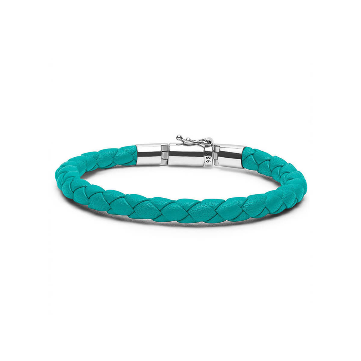 Buddha to Buddha Ben XS Round Aqua Leather Bracelet J545AQ 2