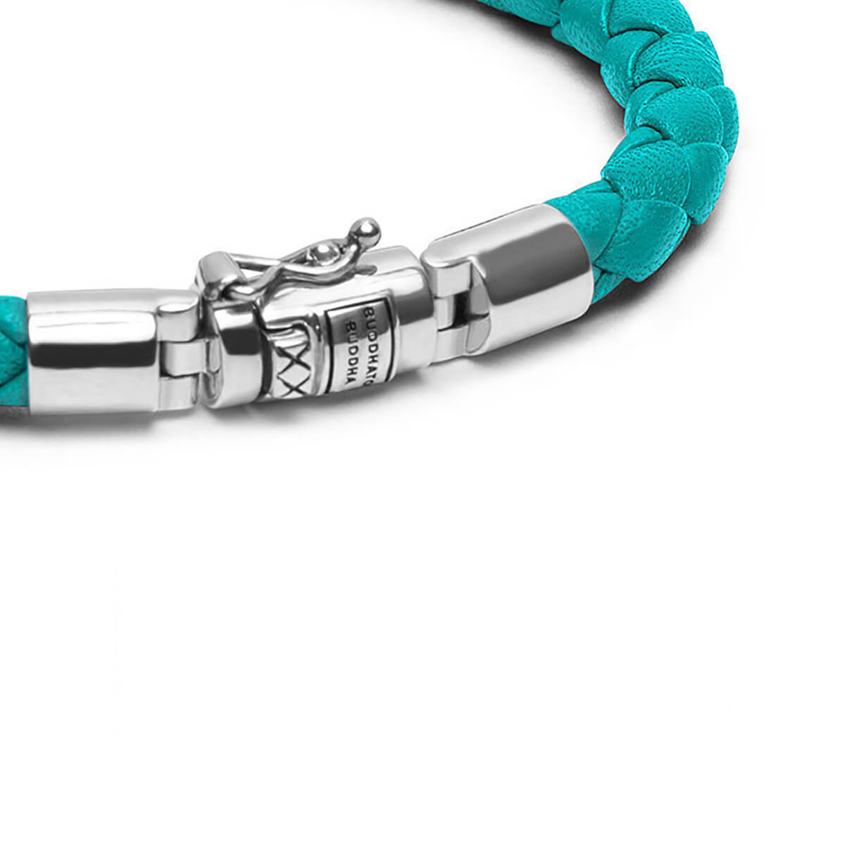 Buddha to Buddha Ben XS Round Aqua Leather Bracelet J545AQ 3