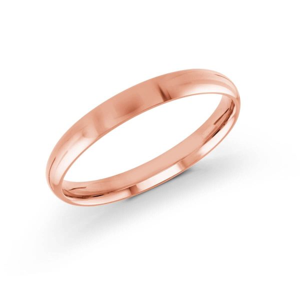 Malo 3mm Women's Wedding Band in 10K Pink Gold J-100-03PL