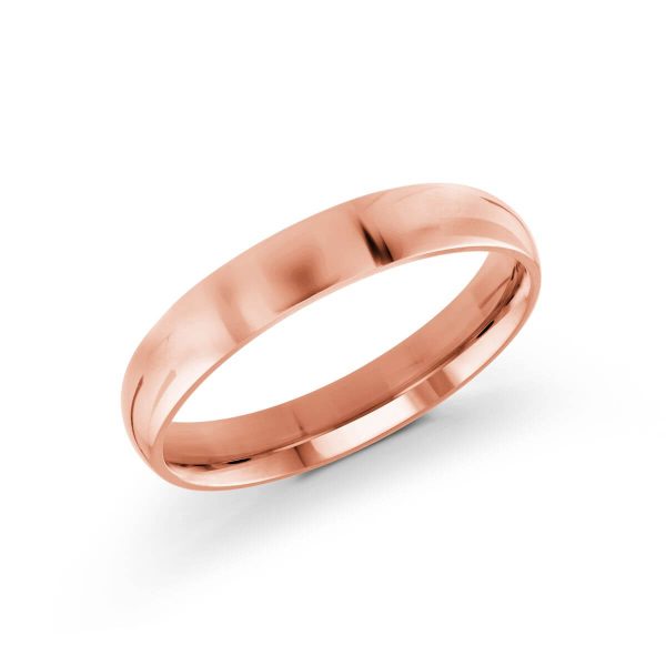 Malo 4mm Men's Wedding Band in 10K Pink Gold J-100-04PG