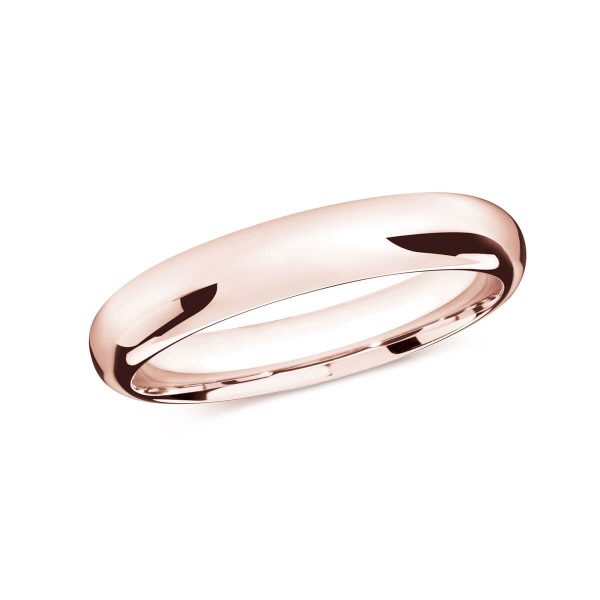Malo 4mm Women's Wedding Band in 10K Pink Gold J-207-04PL