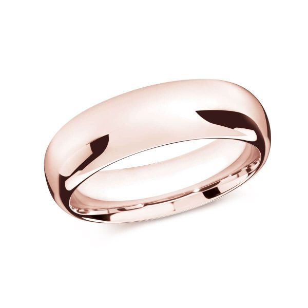 Malo 8mm Women's Wedding Band in 10K Pink Gold J-207-08PL