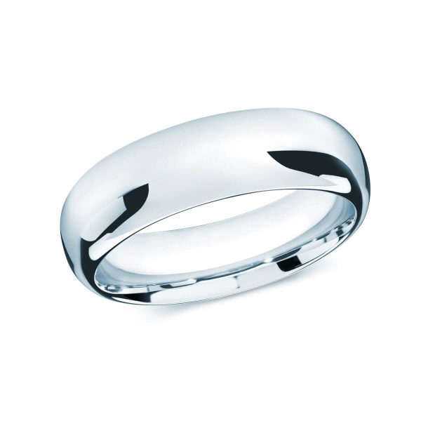 Malo 8mm Women's Wedding Band in 10K White Gold J-207-08WL