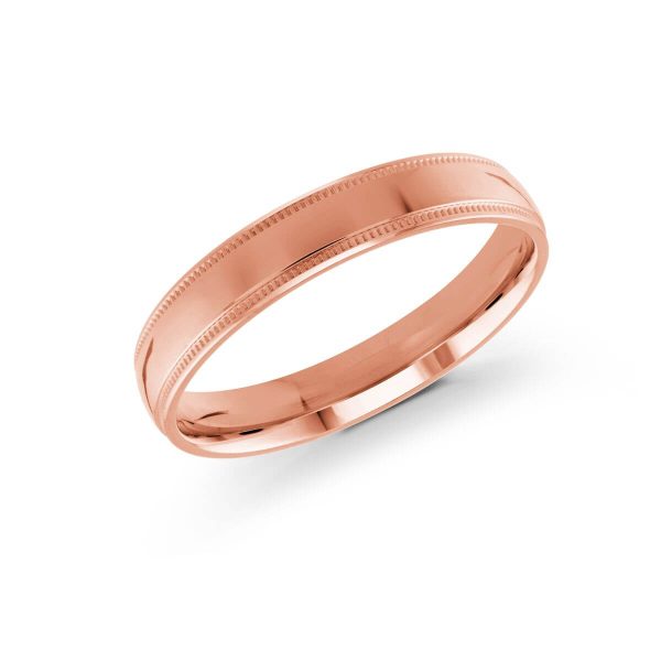 Malo 4mm Men's Wedding Band in 10K Pink Gold J-209-04PG