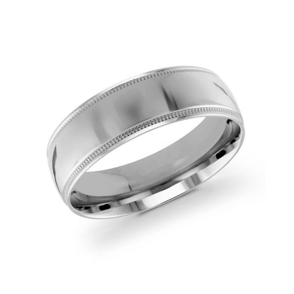 Malo 7mm Women's Wedding Band in 10K White Gold J-209-07WL