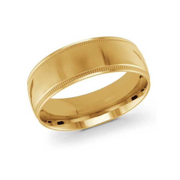 Malo 8mm Men's Wedding Band in 10K Yellow Gold J-209-08YG