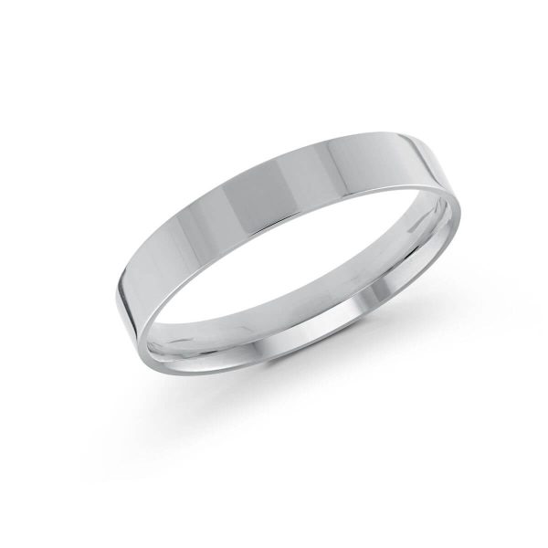 Malo 4mm Men's Wedding Band in 10K White Gold J-213-04WG