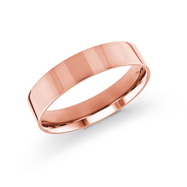 Malo 5mm Men's Wedding Band in 10K Pink Gold J-213-05PG