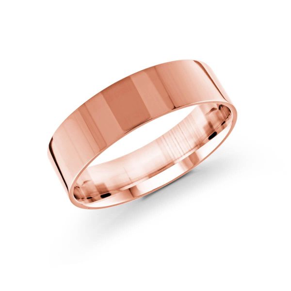 Malo 6mm Men's Wedding Band in 10K Pink Gold J-213-06PG