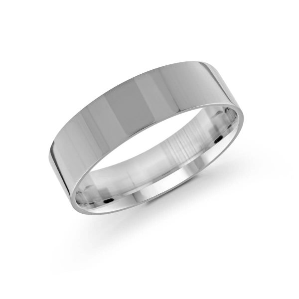Malo 6mm Men's Wedding Band in 10K White Gold J-213-06WG