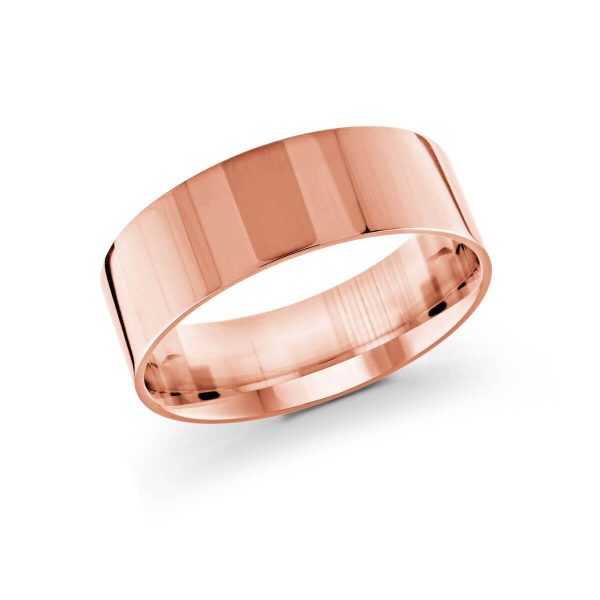 Malo 8mm Men's Wedding Band in 10K Pink Gold J-213-08PG