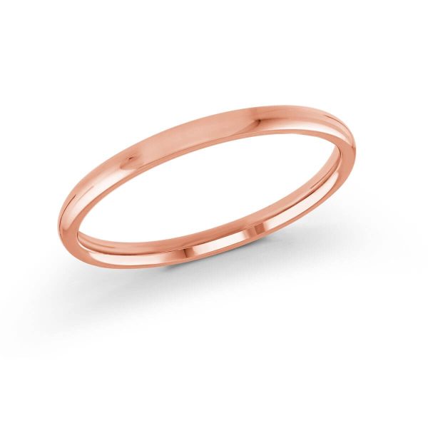 Malo 2mm Men's Wedding Band in 10K Pink Gold J-217-02PG
