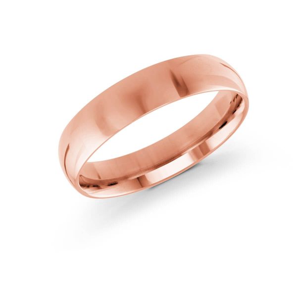 Malo 5mm Men's Wedding Band in 10K Pink Gold J-217-05PG